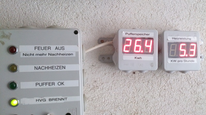 Thermometer mit Fernanzeige für Pufferspeicher - Anleitungen
